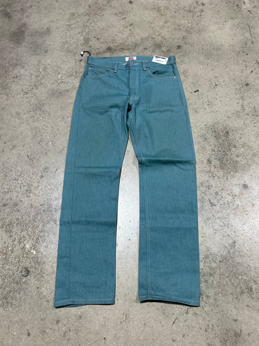 Levis 501 8 Jeans - Aqua Size 32x32