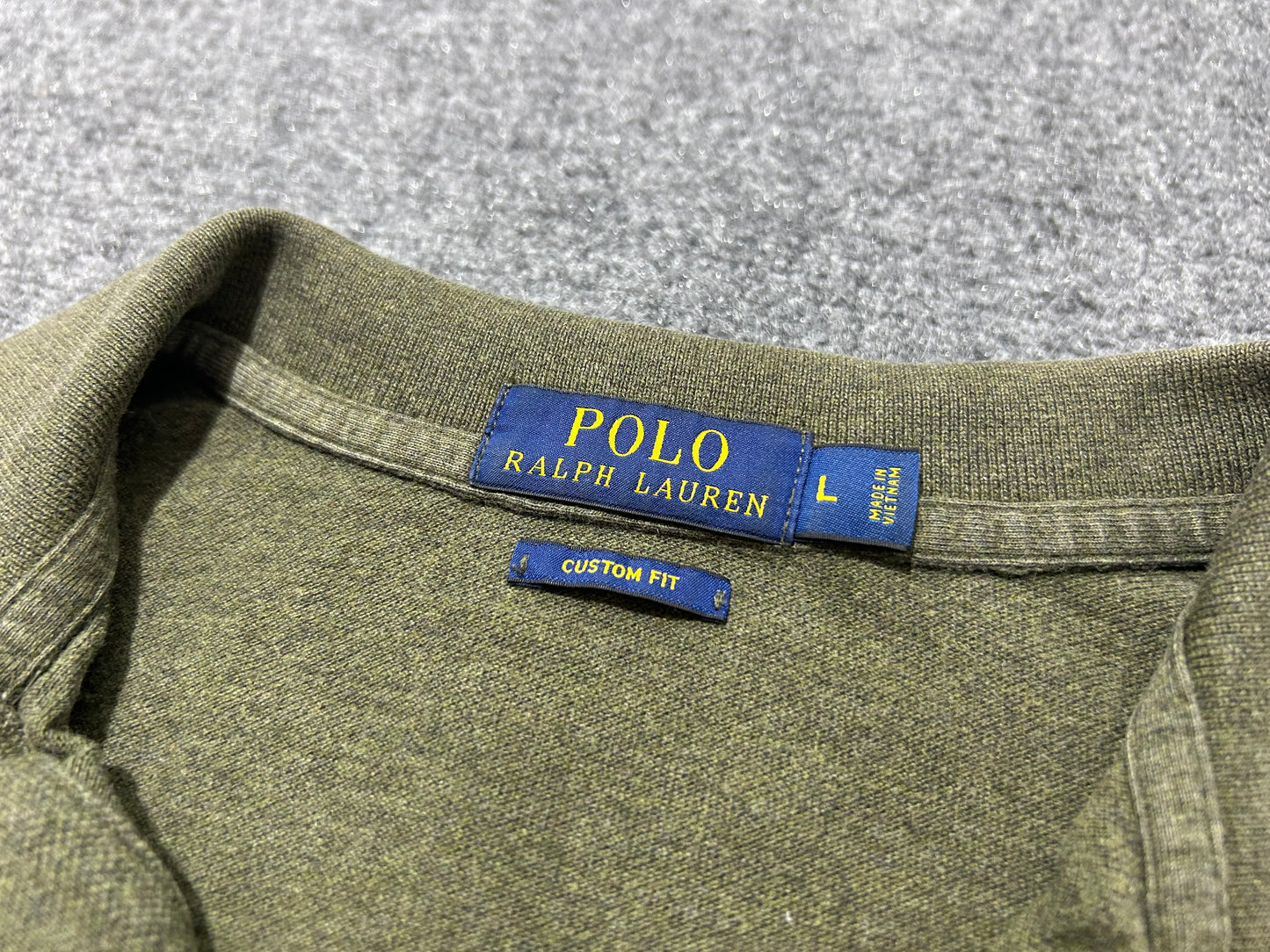 Ralph Lauren Polo Shirt - Olive Size Large