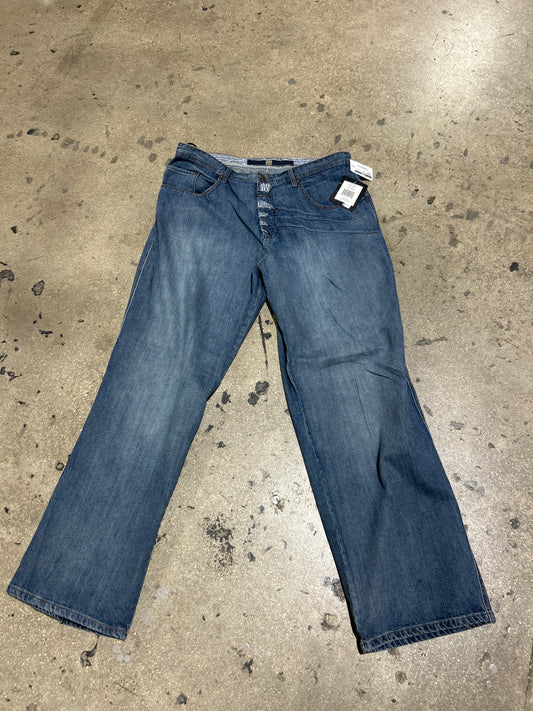 Marithe Francois Girbaud Shredded Fly Denim Size 38x34