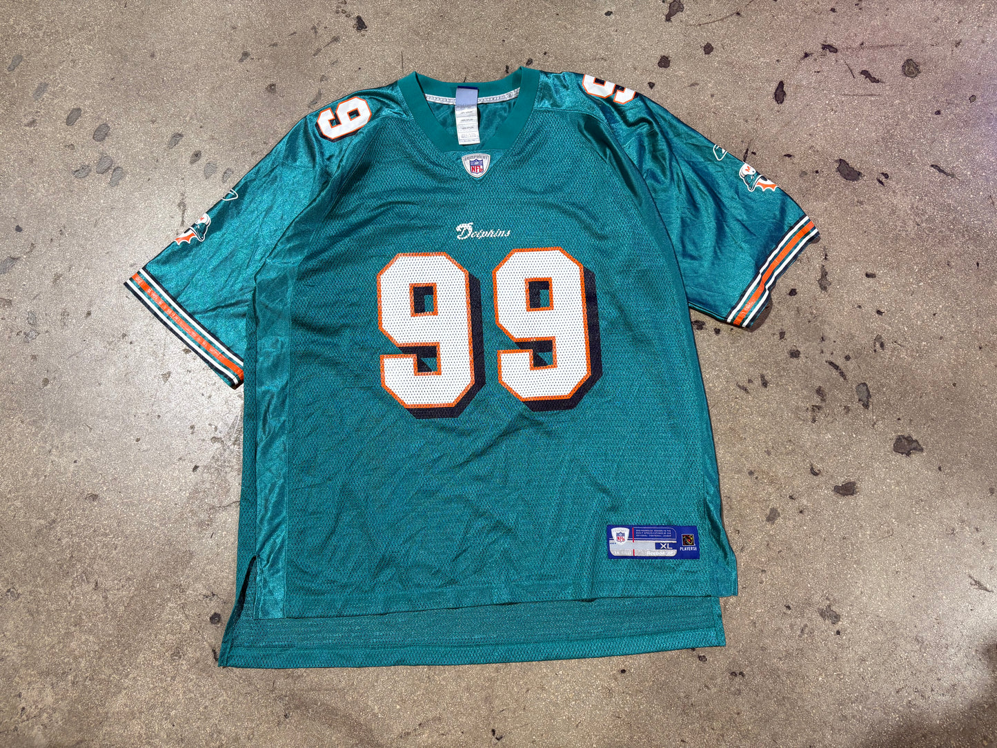 Miami Dolphins #99 Taylor Football Jersey - Teal Size XL