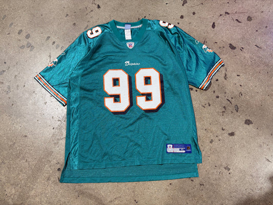 Miami Dolphins #99 Taylor Football Jersey - Teal Size XL