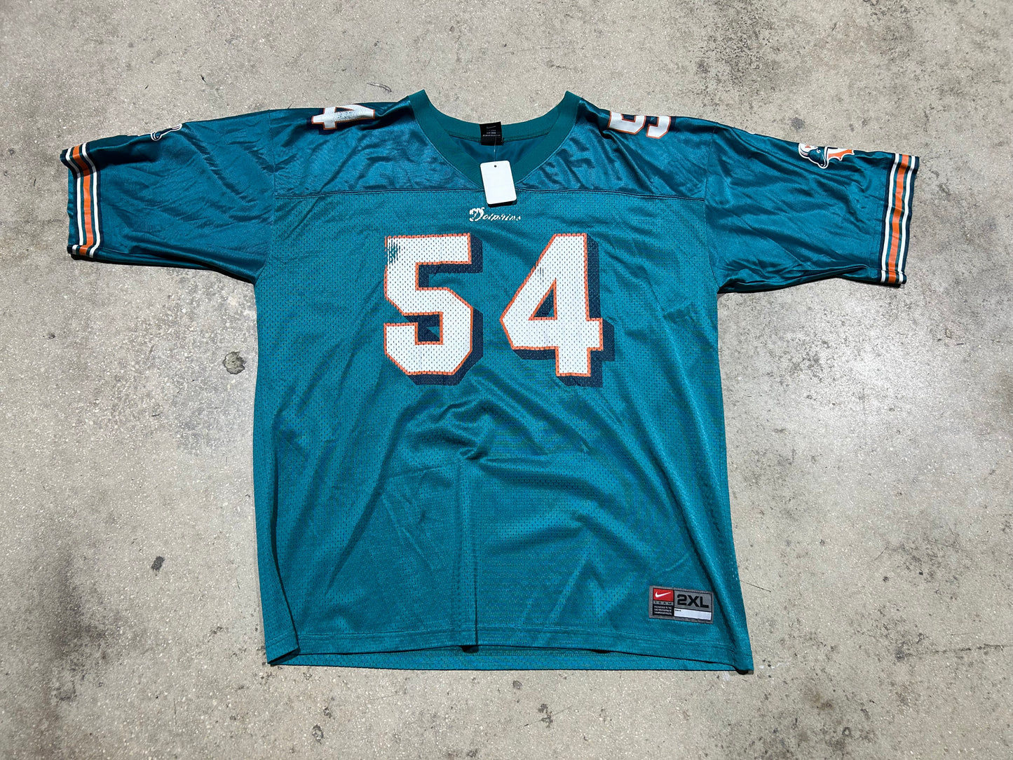 Miami Dolphins #54  Thomas  Football Jersey - Teals Size XXL