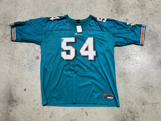 Miami Dolphins #54  Thomas  Football Jersey - Teals Size XXL