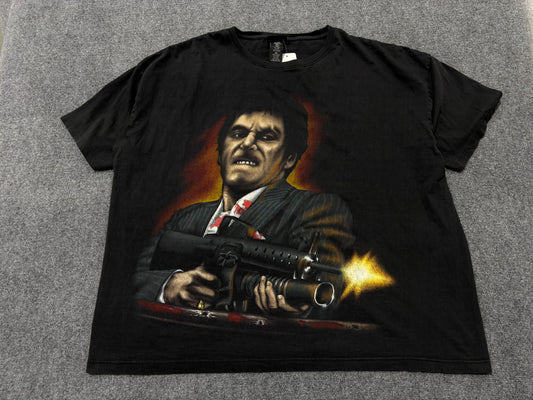Scarface Airbrush Big Topper Tee - Black Size XXL