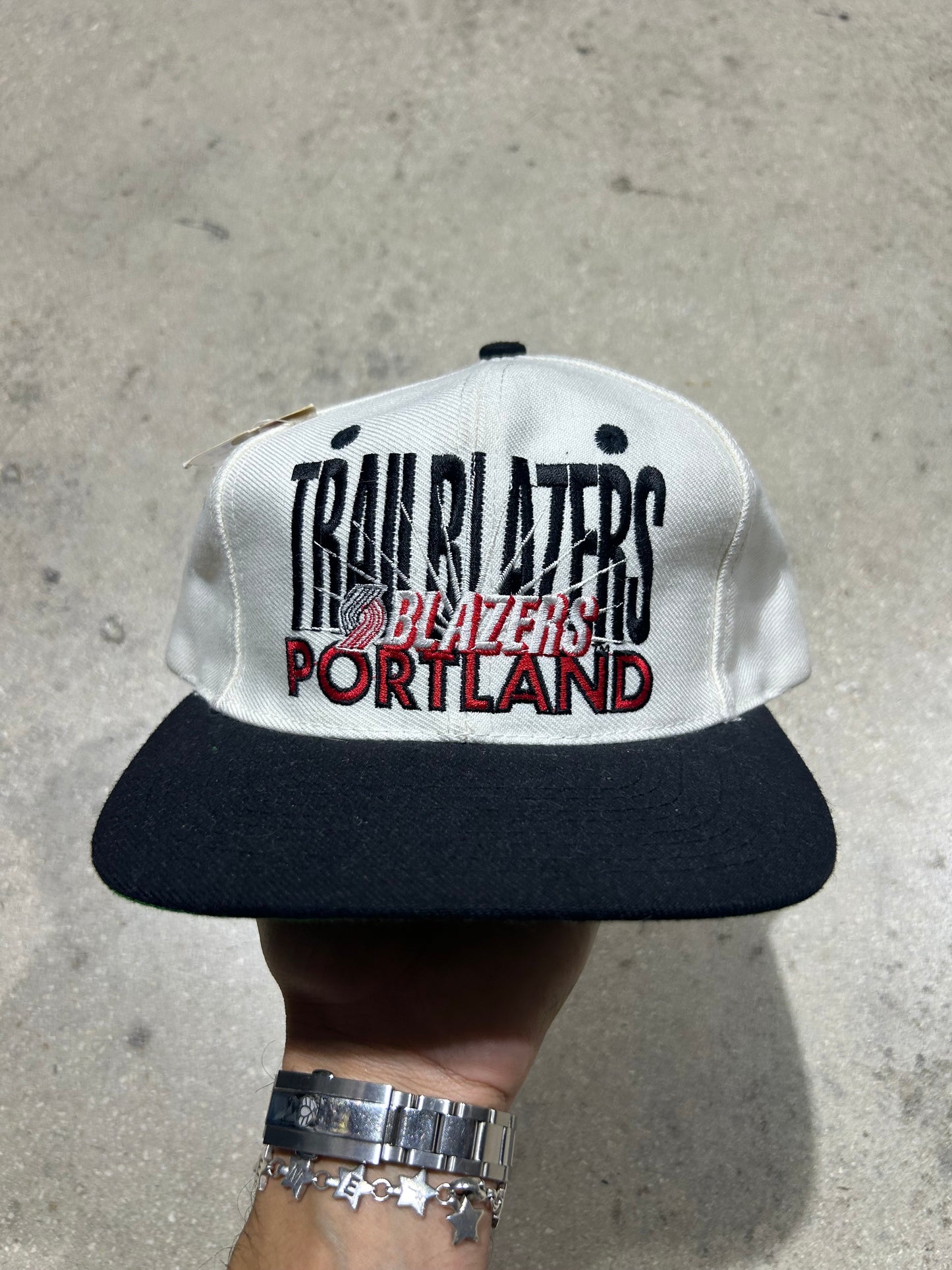 Portland Trailblazers Signature Hat White/Black