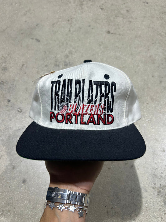 Portland Trailblazers Signature Hat White/Black