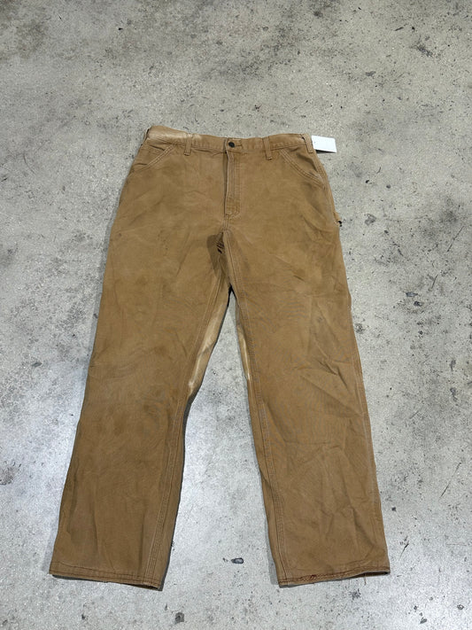 Carhartt Carpenter Denim Pants - Dark Khaki Size 36x32