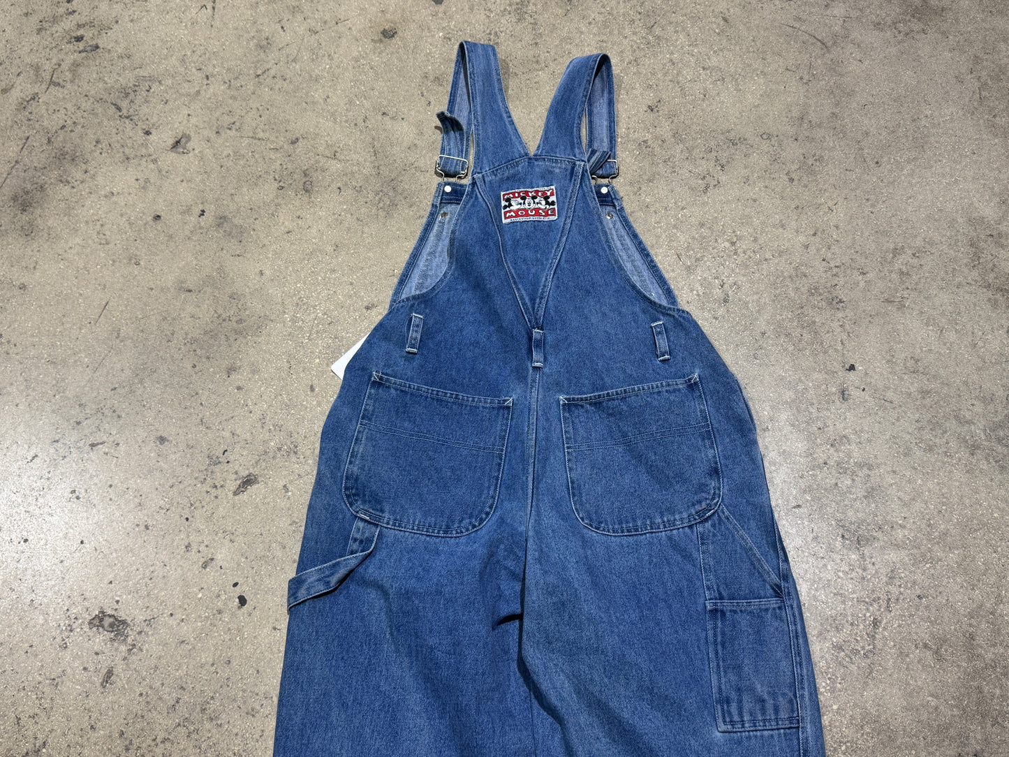 Mickey Mouse Denim Overalls - Blue Size Medium