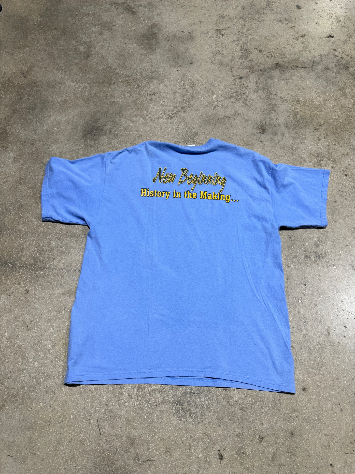 Obama Change Tee - Blue Size XL