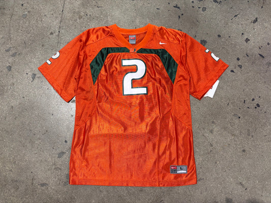 Women's Nike Miami Hurricanes Football Jersey - Orange Size Large