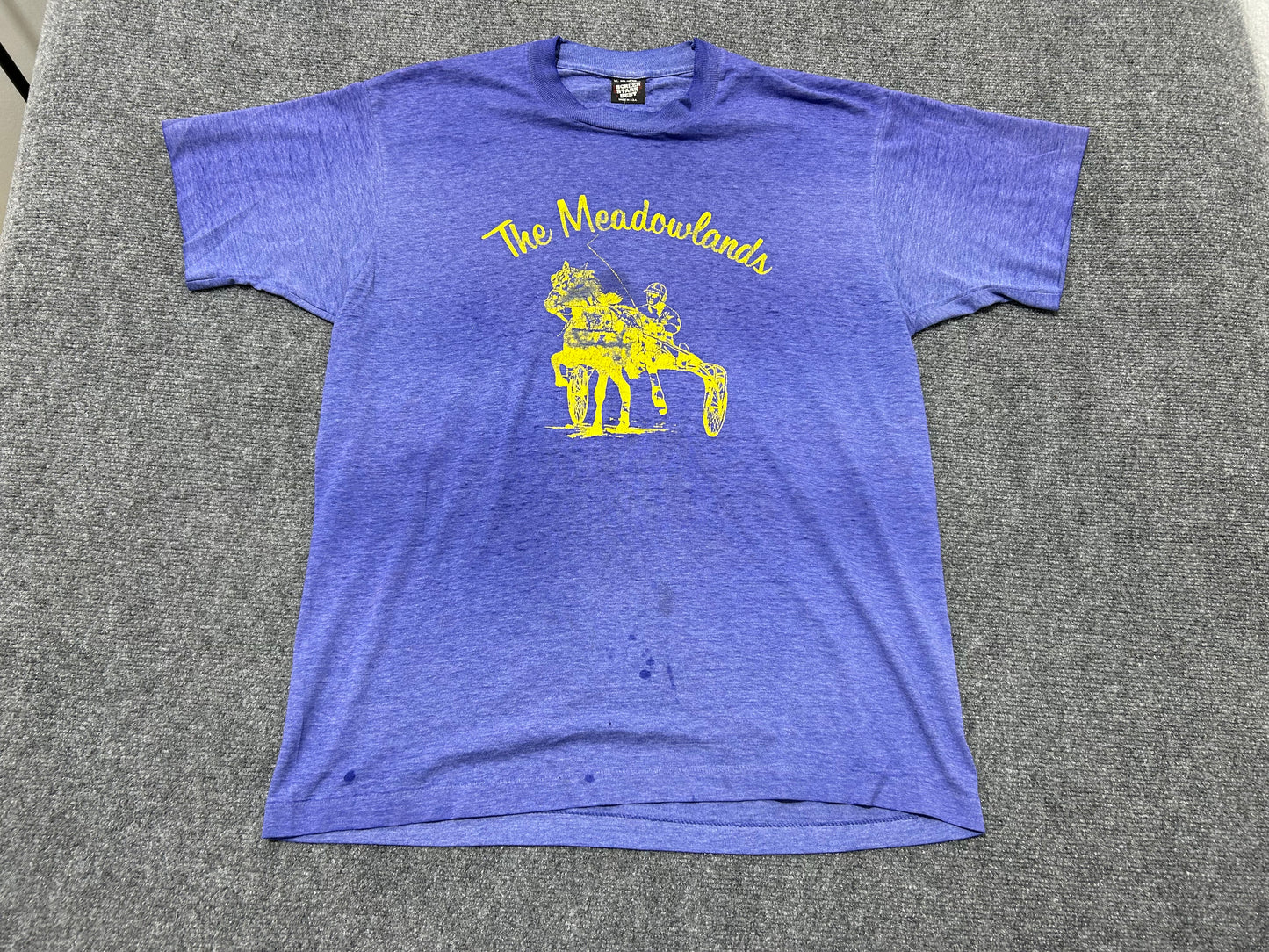 The Meadowlands Horse Racing Tee - Blue Size XL