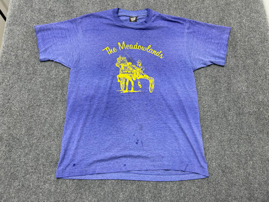 The Meadowlands Horse Racing Tee - Blue Size XL