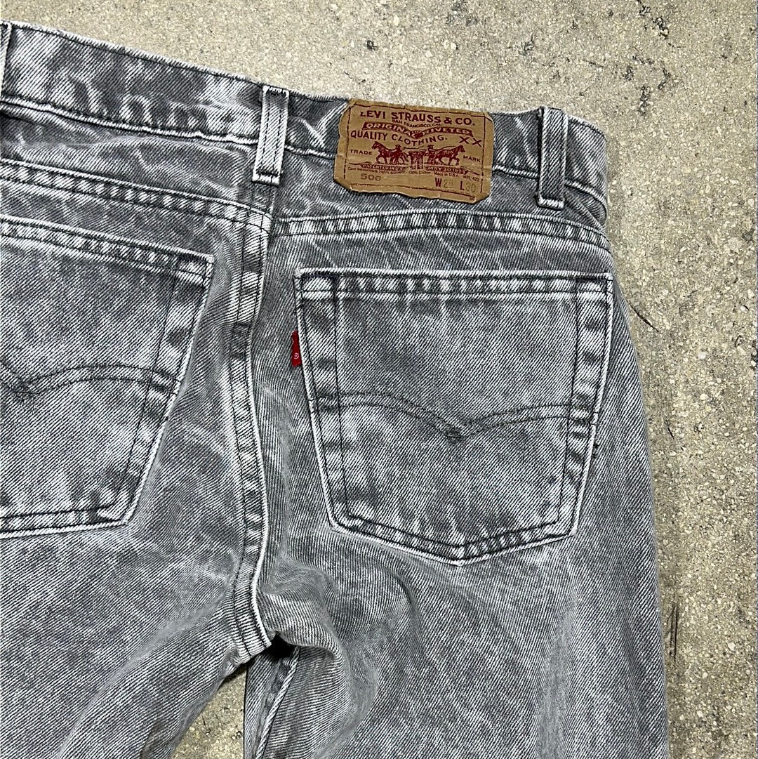 Levis 506 XX Made in USA Denim Jeans - Grey Size 29x30