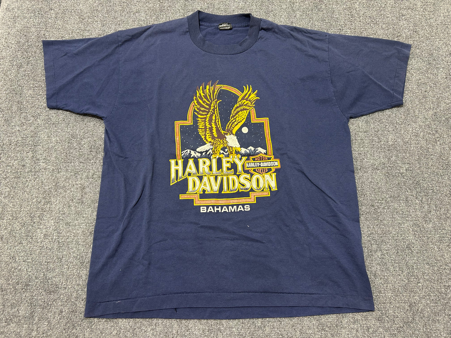 Harley Davidson Eagle Bahamas Tee - Navy Size XL