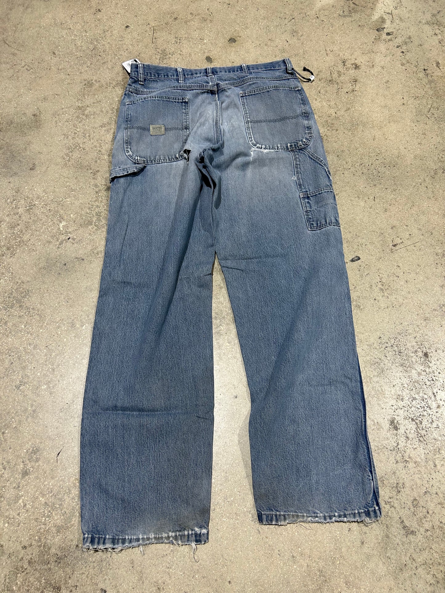 Thrashed Wrangler Hero Jeans - Blue Size 34x34