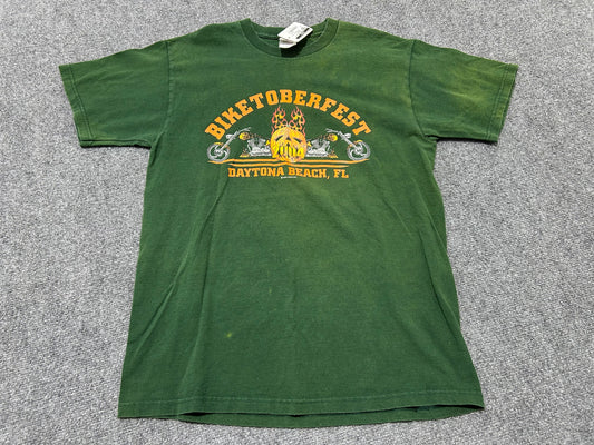 2004 Biketoberfest UM Colorway Tee - Green/Orange Size Large