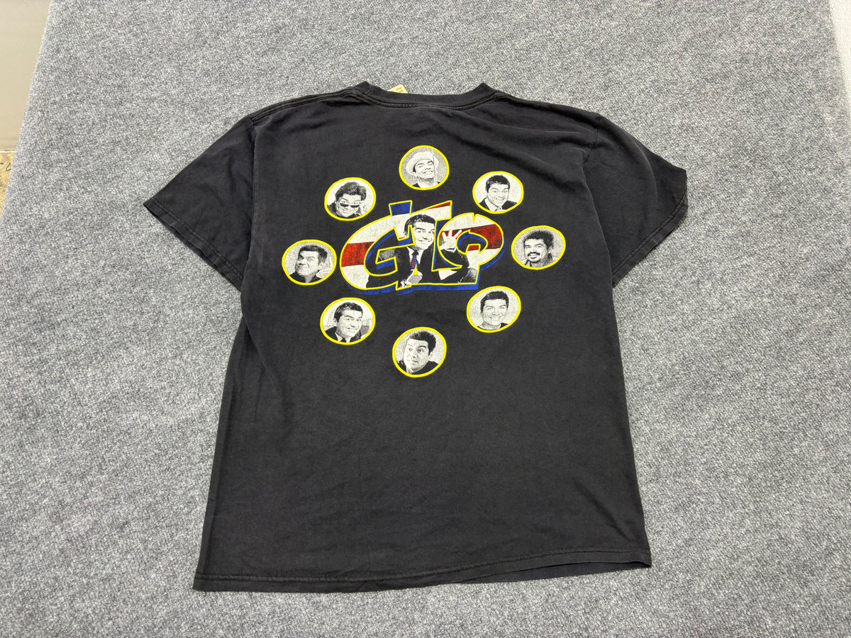 George Lopez Big Face Rap Style Tee - Black Size Large