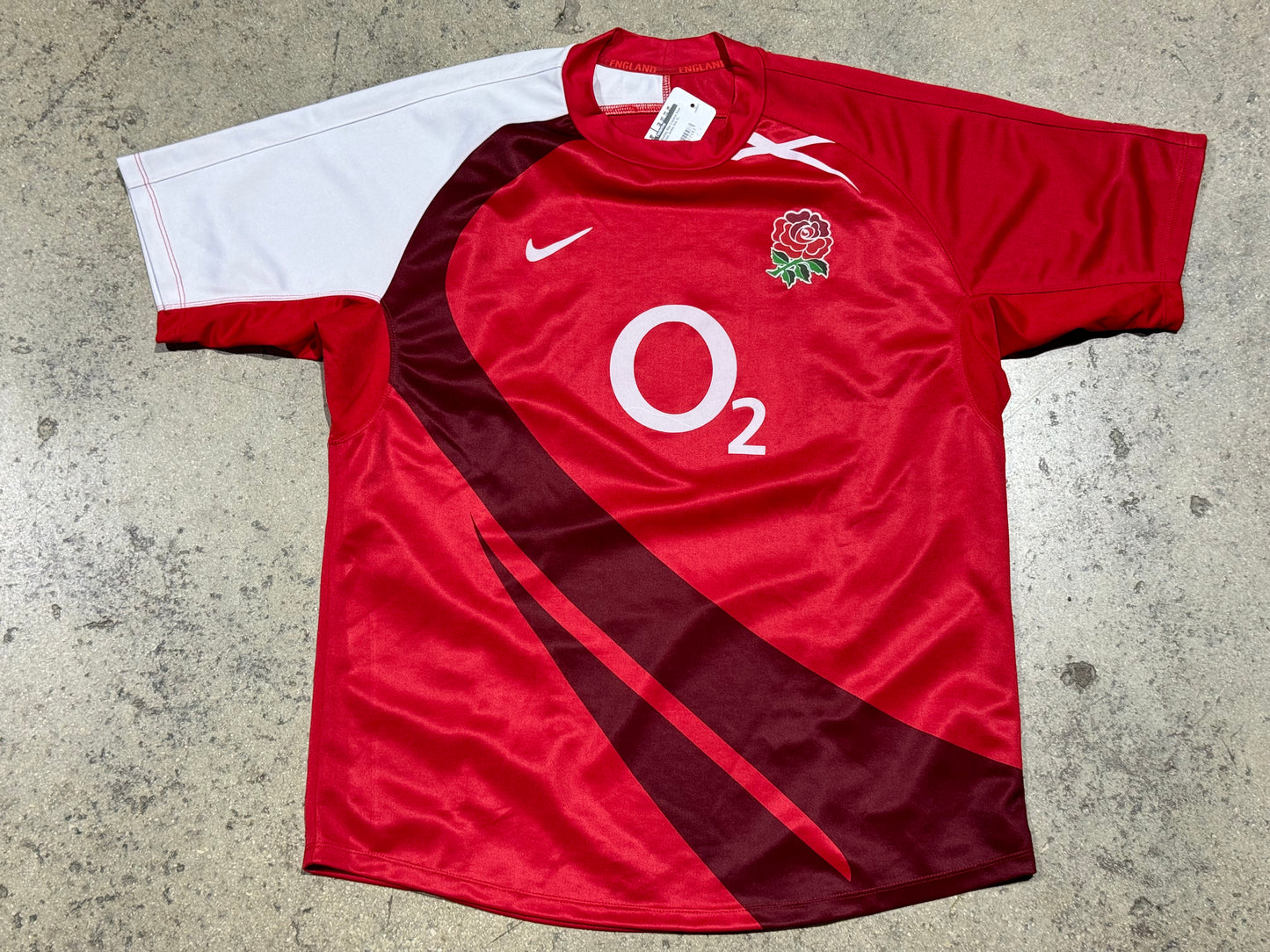 Bootleg Nike England Rose Patch Jersey Size XL