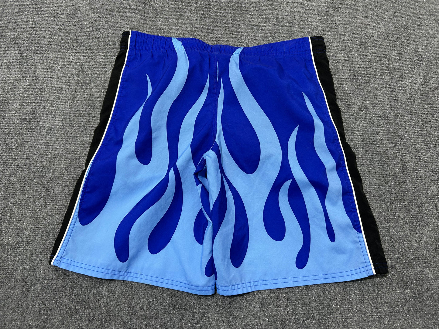 Nike Flame Swim Shorts - Blue/Black Size Large