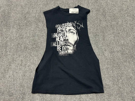 Hallowed Be Thy Name Jesus Cutoff tee - Black Size Small