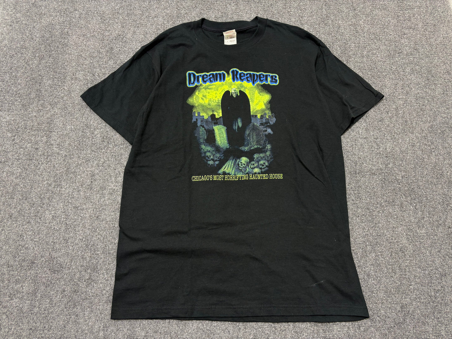 Dream Reapers Haunted House Tee - Black Size Large