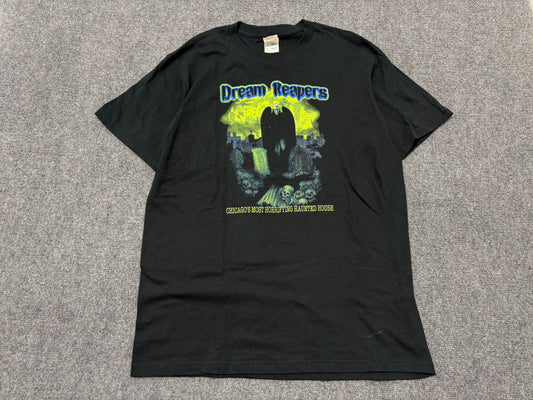 Dream Reapers Haunted House Tee - Black Size Large