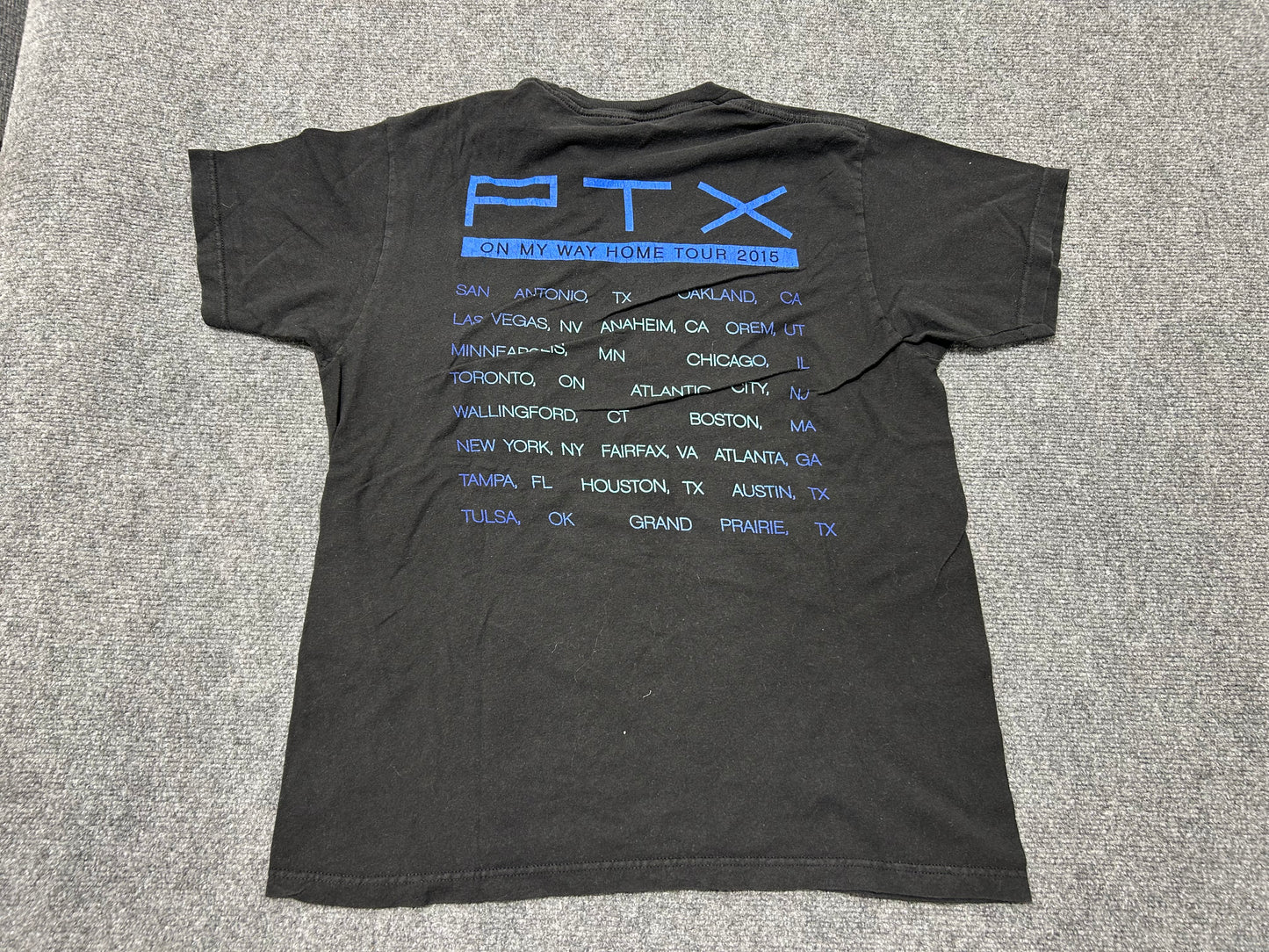 2015 PTX On My Way Home Tour Tee - Black size Large