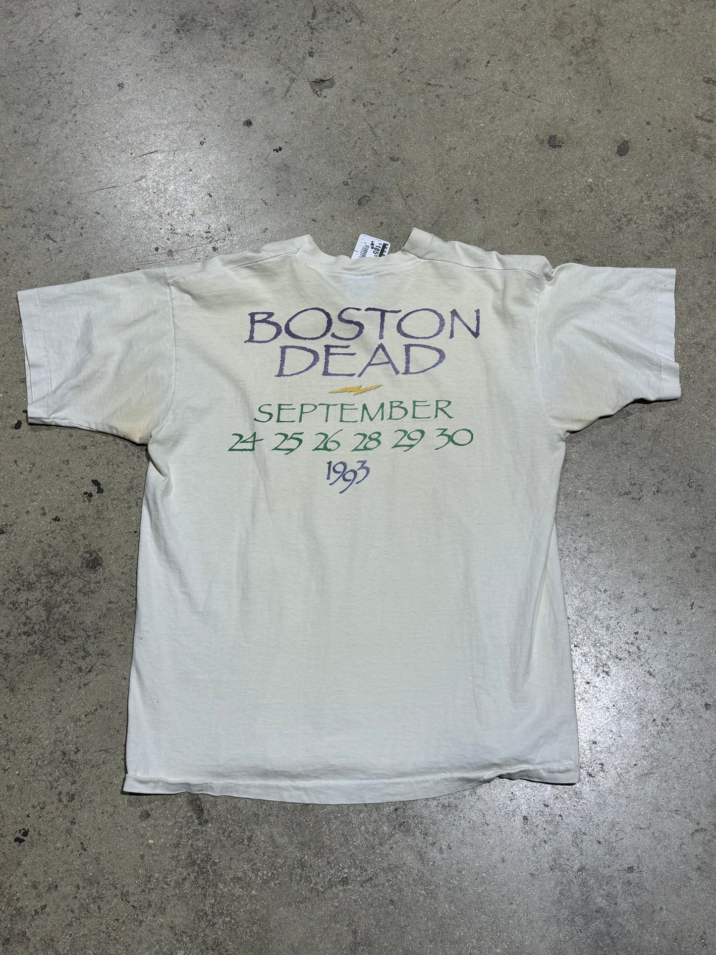 1993 Grateful Dead Boston Garden Tee - White Size XL