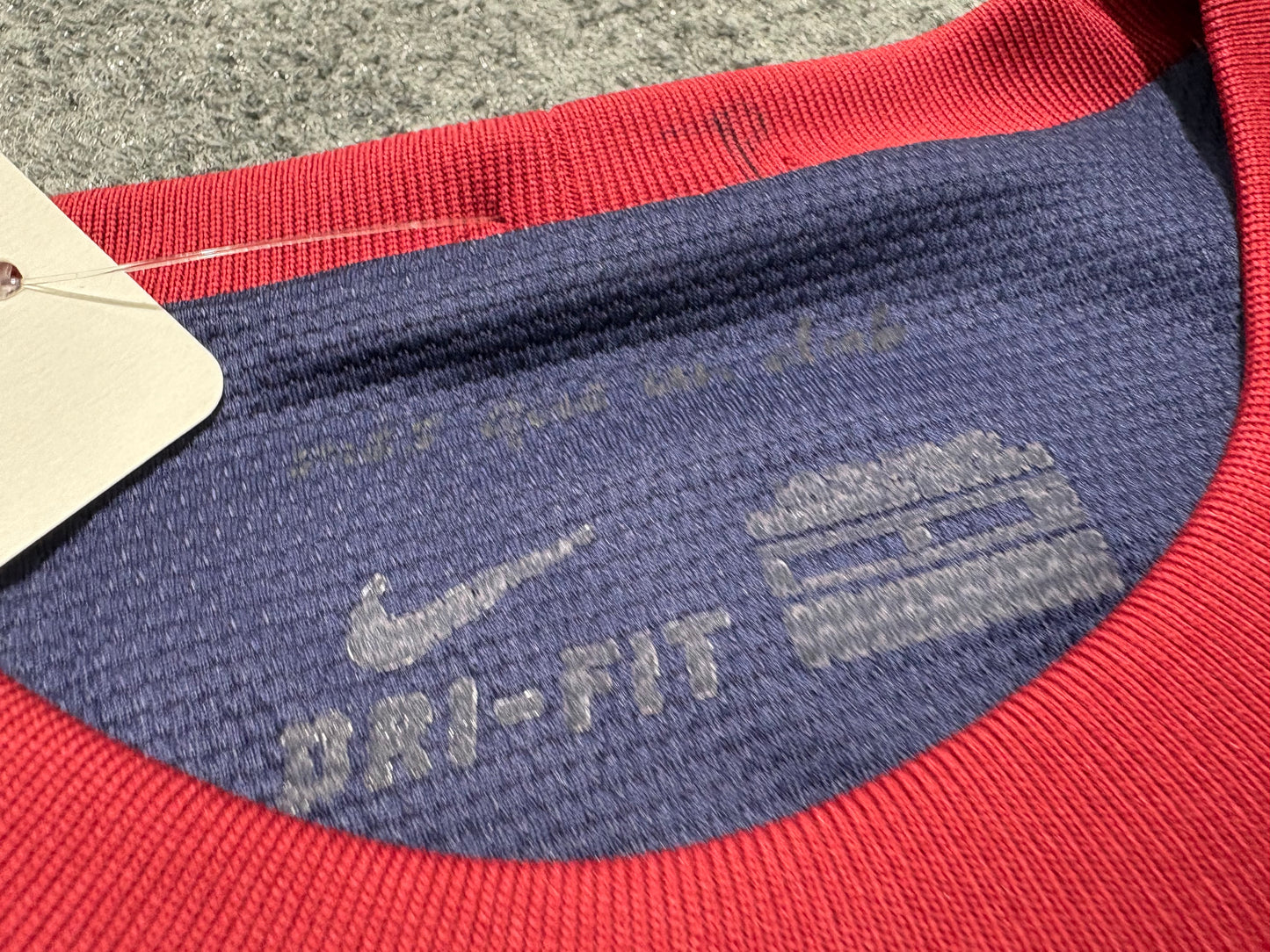 Nike Barcelona Soccer Jersey - Navy/Red Size Small