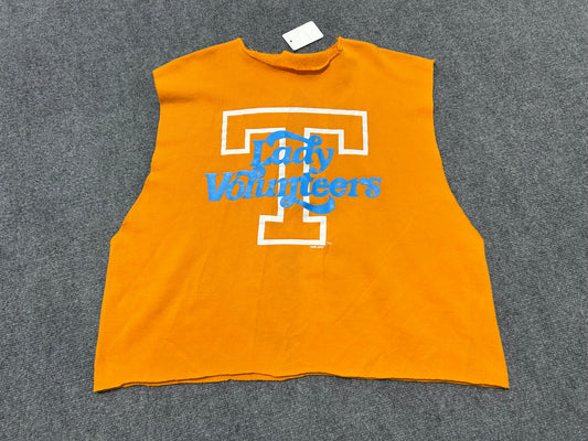 Cutoff Sleeveless Tennessee Lady Volunteers Crewneck - Orange Size XL