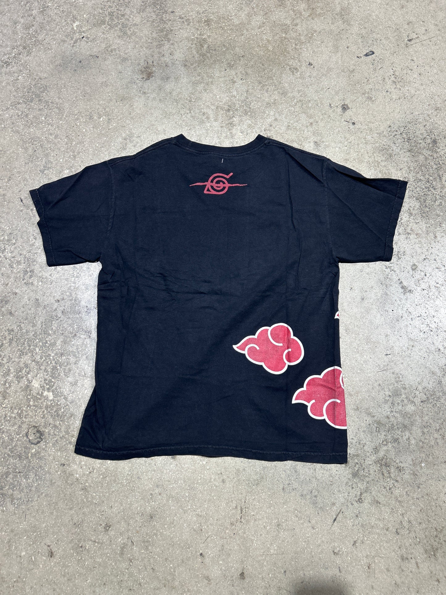 2002 Naruto Clouds Tee - Black Size Medium