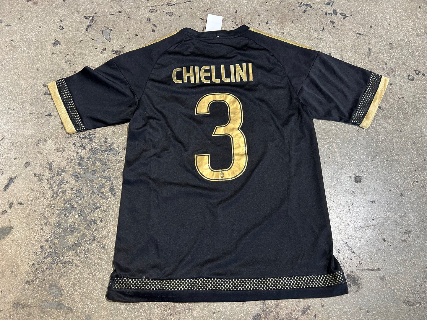 Adidas Juventus #3 Chielini Soccer Jersey - Black Size Large