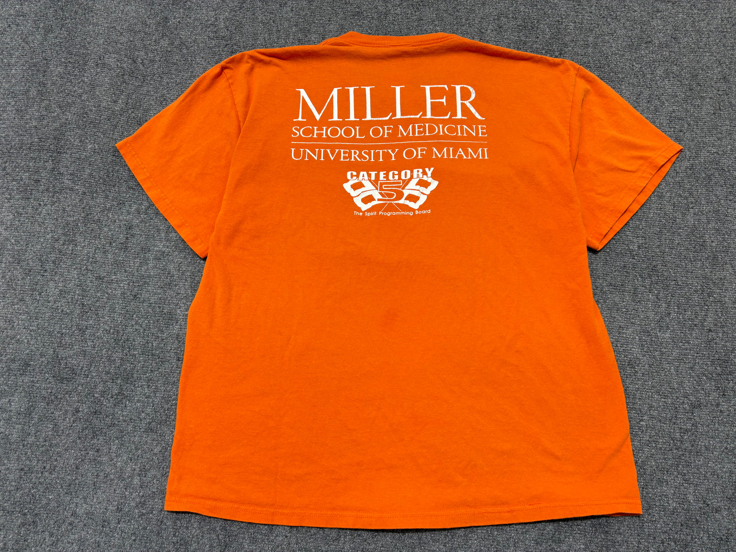 University Of Miami Go Canes! Sebastian Tee - Orange Size XL