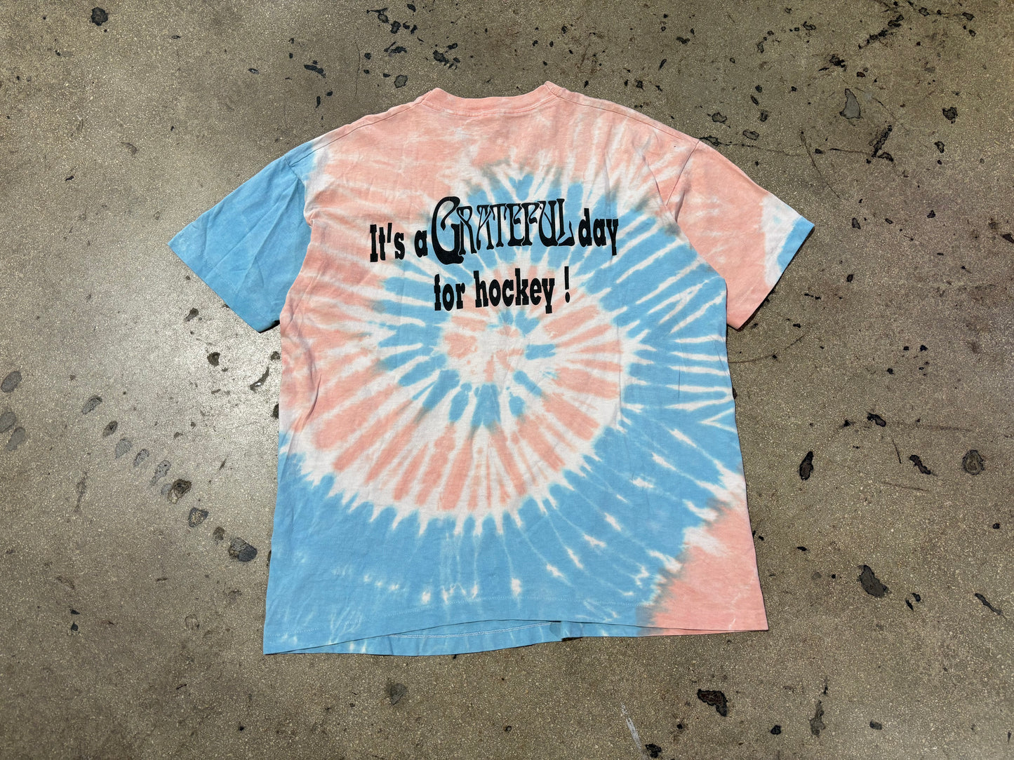 Grateful Dead Penguins Hockey Tee - Tie Dye Size XXL