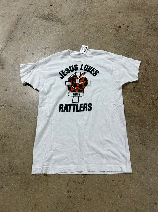 Jesus Loves FAMU Tee  - White Size XL