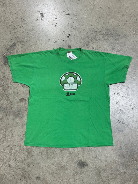 2004 Super Mario Bros 1UP Tee - Green Size XL