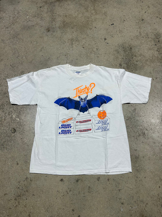 Bud Light & Budweiser Halloween Tee - White Size XL