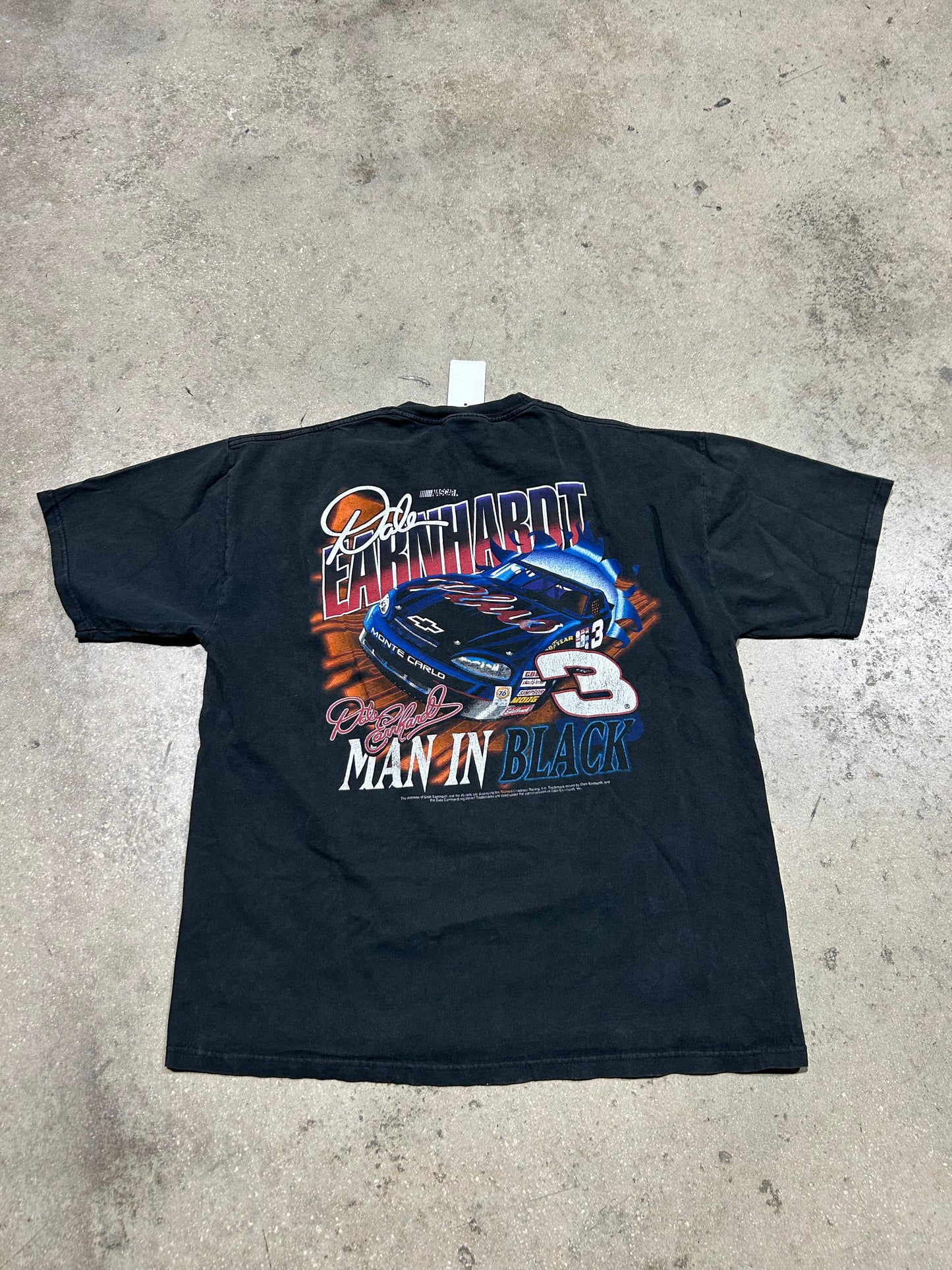 Dale Earnhardt Man In Black Tee - Black Size XL