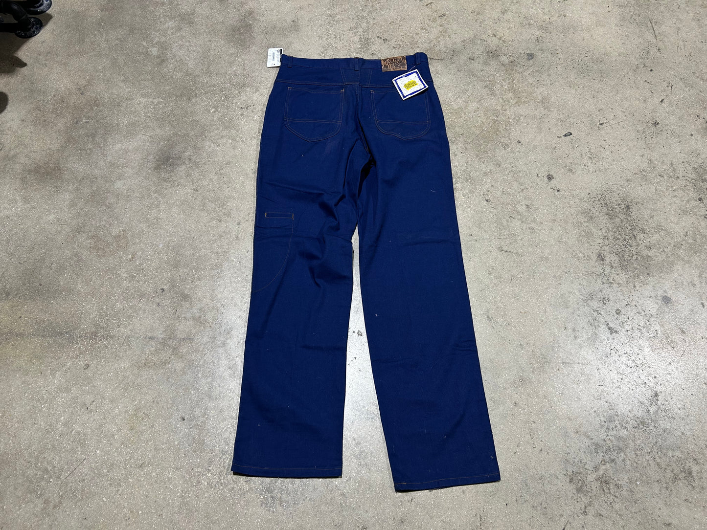 Marithe Francois Girbaud Orange Stitching Pants - Blue Size 36