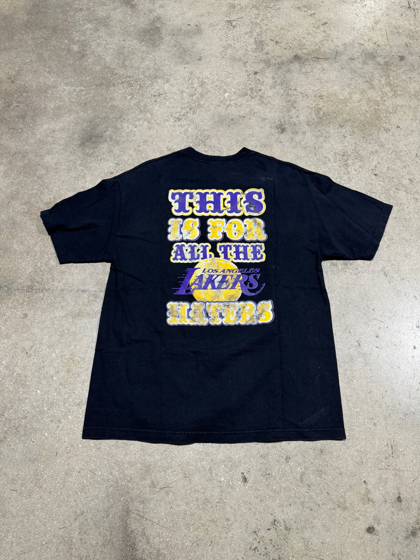 2009 LA Lakers Haters Tee - Black Size XL