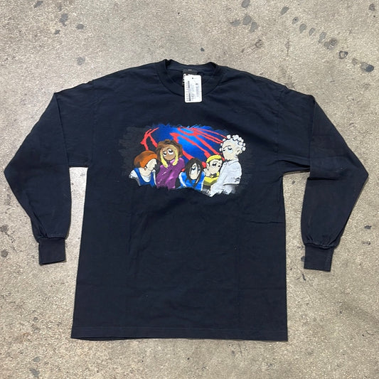 1998 Korn Anime Longsleeve Tee - Black Size XL
