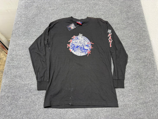 Karl Kani Dragon Long Sleeve Tee - Black Size Large