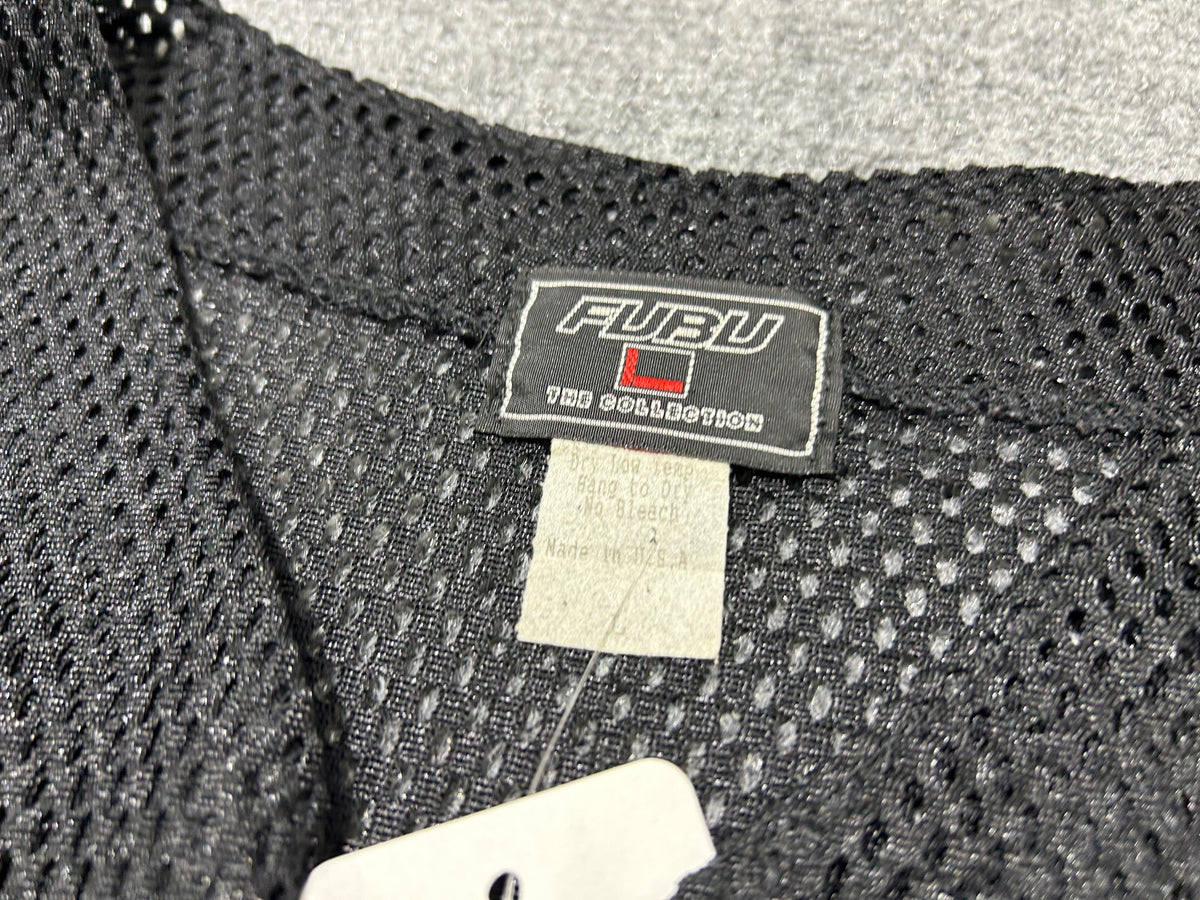 FUBU Mesh Baseball Jersey - Black Size Large