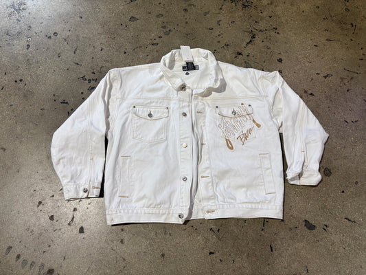Johnny Blaze Denim Jacket - White Size XL
