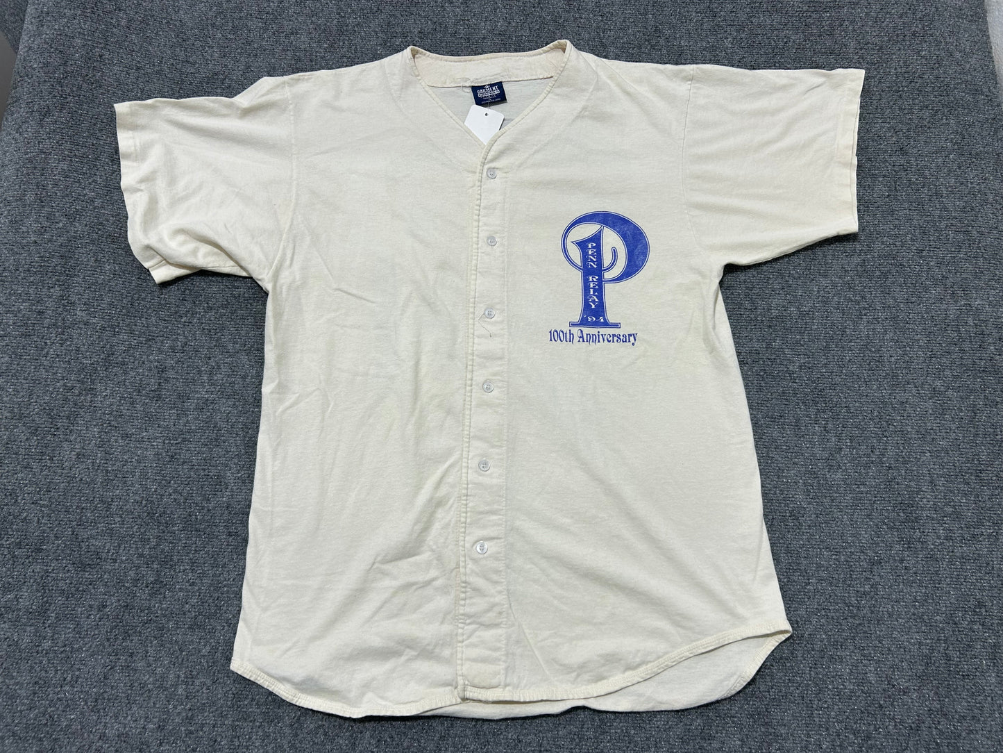 1994 100th Anniversary Penn Relay Shirt - White Size Large