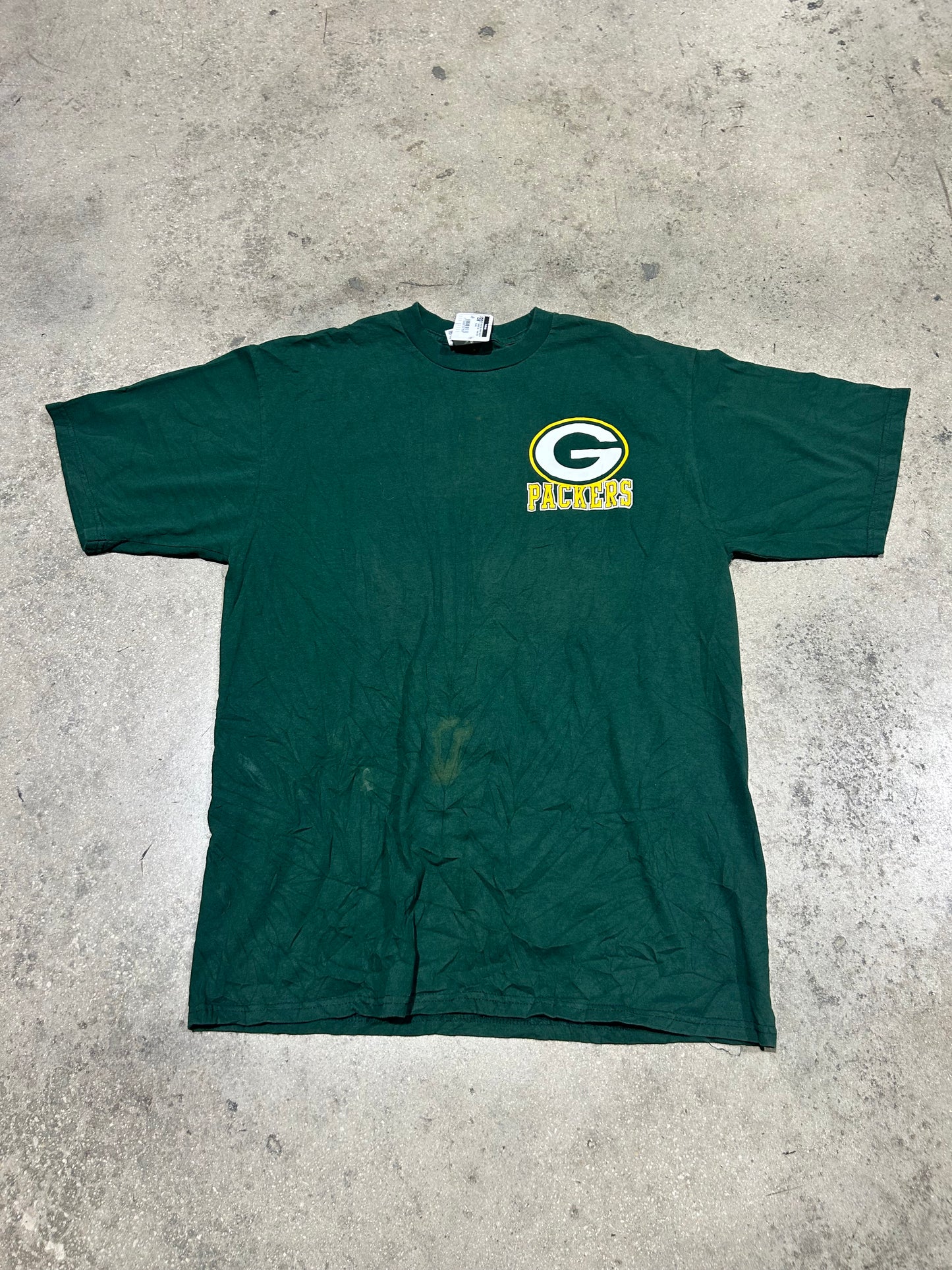 Green Bay Packers Back Hit Football Tee - Green Size XL(con)