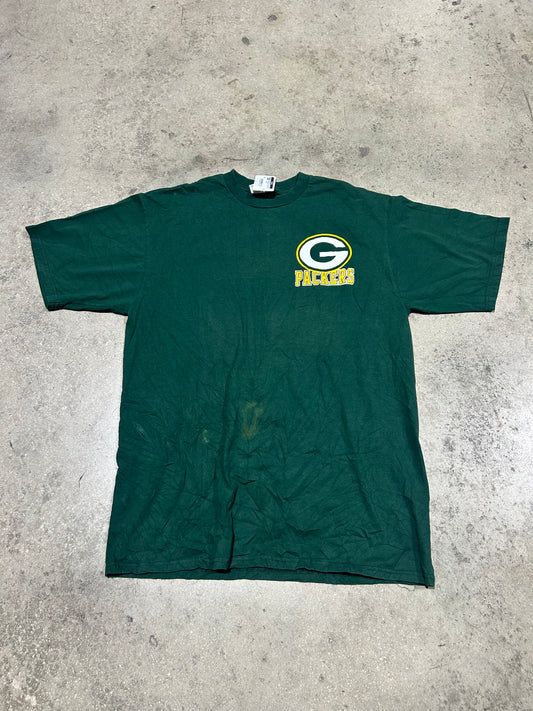 Green Bay Packers Back Hit Football Tee - Green Size XL(con)