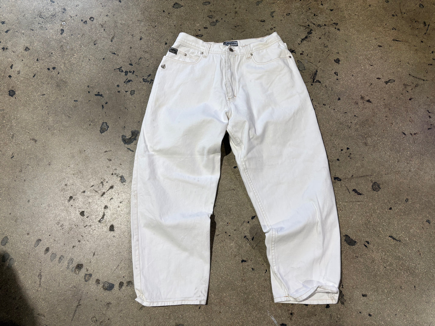 Johnny Blaze Denim Jeans - White Size 36