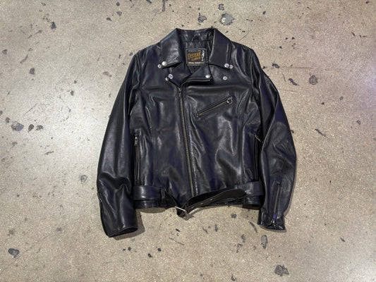 Hysteric Glamour Leather Biker Jacket - Black Size Medium