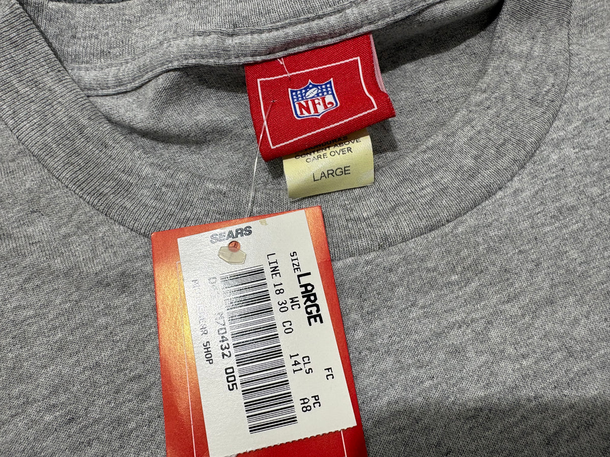 NEW Miami Dolphins Helmet & Ball Tee - Grey Size Large